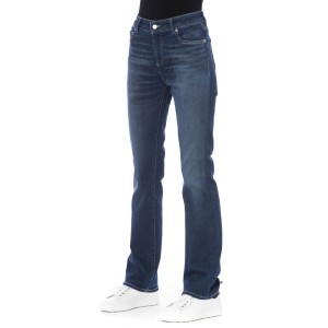 Regular Jeans With Logoed Button. Front Pockets With Tricolor Insert. Rear Pockets.