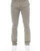 Chino Trousers. Solid Color Fabric. Front Zipper And Button Closure. Side Pockets. Back Welt Pockets.