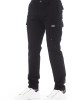 Cargo Trousers. Solid Color Fabric. Front Zipper And Button Closure. Four Side Pockets. Back Welt Pockets.