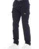 Cargo Trousers. Solid Color Fabric. Front Zipper And Button Closure. Four Side Pockets. Back Welt Pockets.