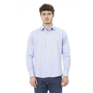 Regular Fit Shirt. Italian Collar. Front Closure With Buttons. Closure With Buttons On The Cuffs.