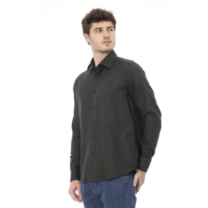 Regular Fit Shirt. Italian Collar. Front Closure With Buttons. Closure With Buttons On The Cuffs.