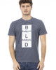 Short Sleeve T-shirt With Round Neck. Front Print.