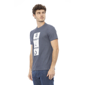 Short Sleeve T-shirt With Round Neck. Front Print.