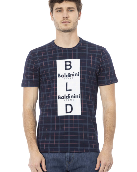 Short Sleeve T-shirt With Round Neck. Front Print.