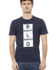 Short Sleeve T-shirt With Round Neck. Front Print.