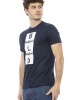 Short Sleeve T-shirt With Round Neck. Front Print.