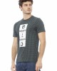 Short Sleeve T-shirt With Round Neck. Front Print.