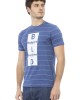 Short Sleeve T-shirt With Round Neck. Front Print.