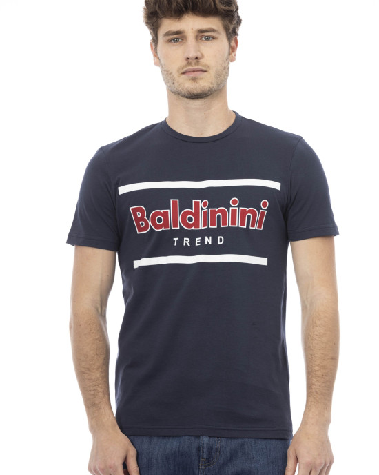 Short Sleeve T-shirt With Round Neck. Front Print.