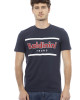 Short Sleeve T-shirt With Round Neck. Front Print.