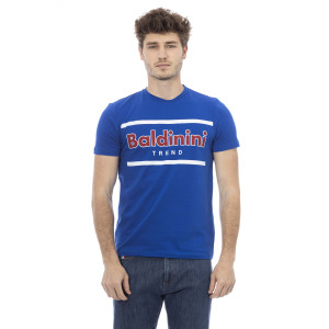 Short Sleeve T-shirt With Round Neck. Front Print.