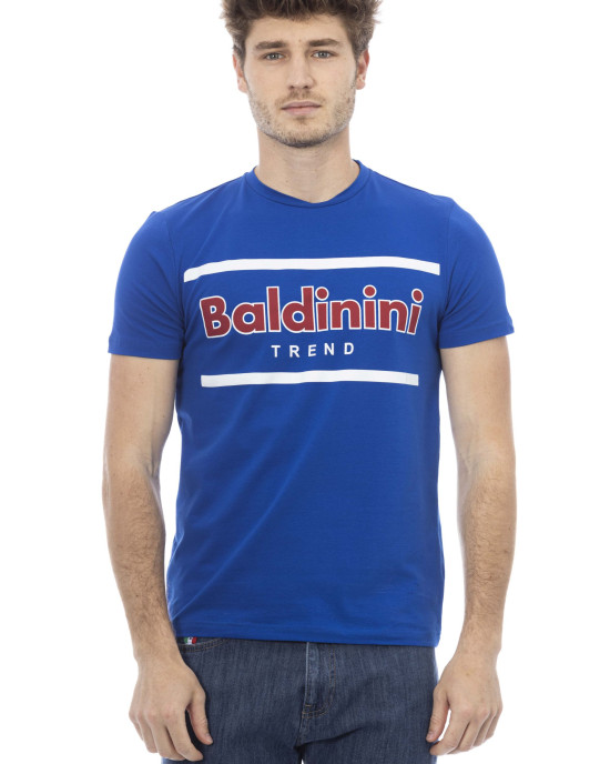 Short Sleeve T-shirt With Round Neck. Front Print.