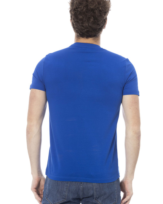 Short Sleeve T-shirt With Round Neck. Front Print.