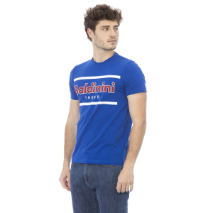 Short Sleeve T-shirt With Round Neck. Front Print.
