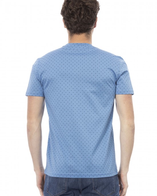 Short Sleeve T-shirt With Round Neck. Front Print.