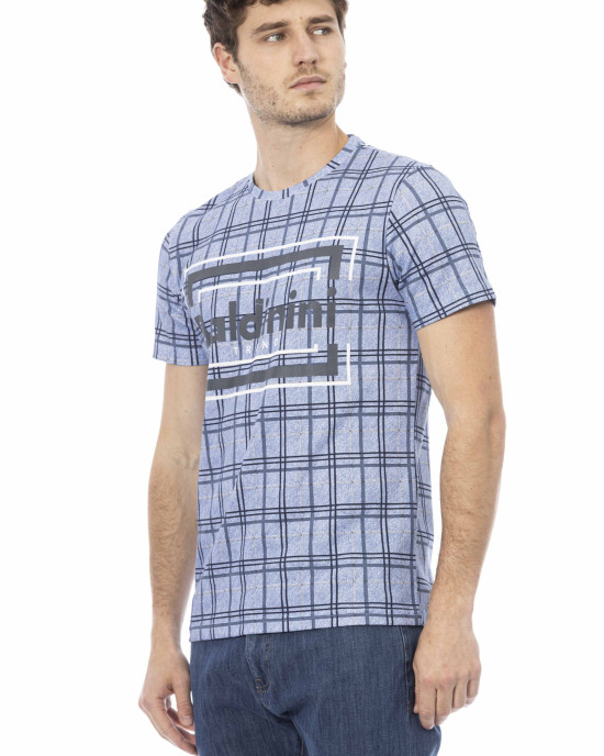 Short Sleeve T-shirt With Round Neck. Front Print.