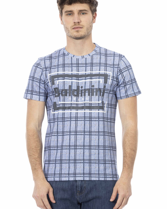 Short Sleeve T-shirt With Round Neck. Front Print.