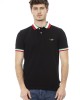 Polo Shirt. Embroidery In Front. Short Sleeve. Tricolor Collar And Sleeves.