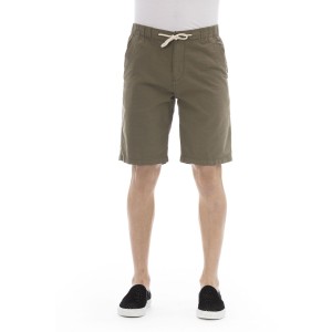 Bermuda Shorts. Solid Color Fabric. Closure With Drawstring. Side Pockets. Back Welt Pockets.
