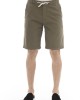 Bermuda Shorts. Solid Color Fabric. Closure With Drawstring. Side Pockets. Back Welt Pockets.