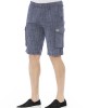 Cargo Shorts. Non Uniform Color Fabric. Front Zipper And Button Closure. Side Pockets And Pockets At The Bottom Of The Garment. Back Welt Pockets.