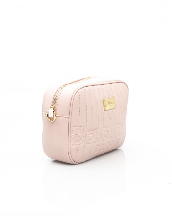 Shoulder Bag. Zip Closure. Internal Compartments. Golden Details. Front Logo. 26*20*9 Cm.