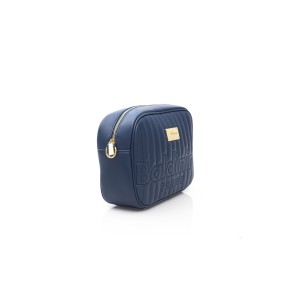 Shoulder Bag. Zip Closure. Internal Compartments. Golden Details. Front Logo. 26*20*9 Cm.