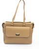 Shoulder Bag. Zip Closure. Internal Compartments. Golden Details. Front Logo. 39*29*16 Cm.