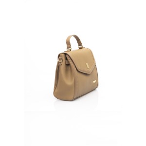 Shoulder Bag. Flap Closure. Internal Compartments. Golden Details. Front Logo. 32*25*12 Cm.