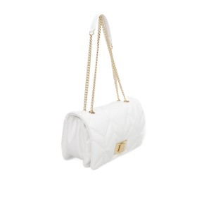 Shoulder Bag. Closure With Flap. Internal Compartments. Back Pocket. Golden Details. Front Logo. 30*18*14 Cm.