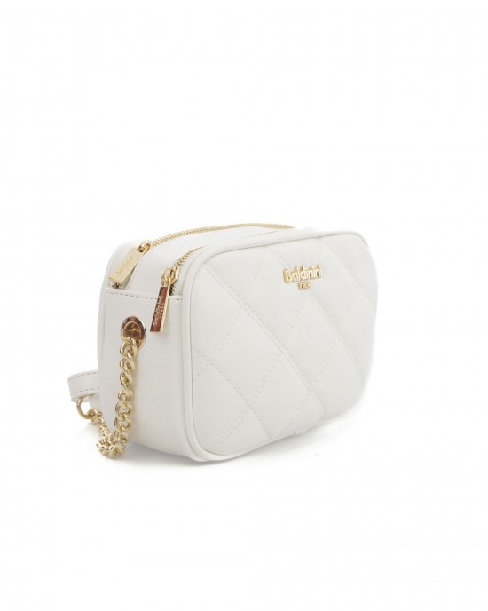 Shoulder Bag. Zip Closure. Double Compartment. Golden Details. Front Logo. 21*15*7 Cm.