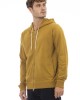 Sweatshirt With Hood And Drawstring. Zip Closure. Side Pockets. Fine Ribbed Cuffs And Bottom.