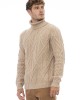 Turtleneck Sweater. Long Sleeves. Rib Collar. Cuffs And Bottom Hem.