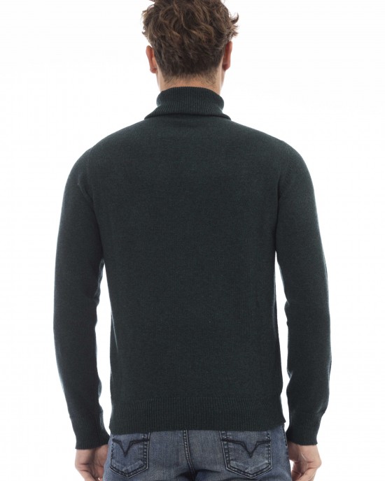 Turtleneck Sweater. Long Sleeves. Ribbed Collar. Cuffs And Bottom.