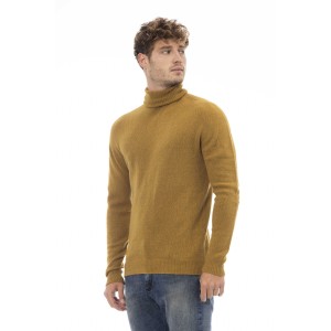 Turtleneck Sweater. Long Sleeves. Fine Rib Collar. Cuffs And Bottom Hem.