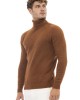 Turtleneck Sweater. Long Sleeves. Fine Rib Collar. Cuffs And Bottom Hem.