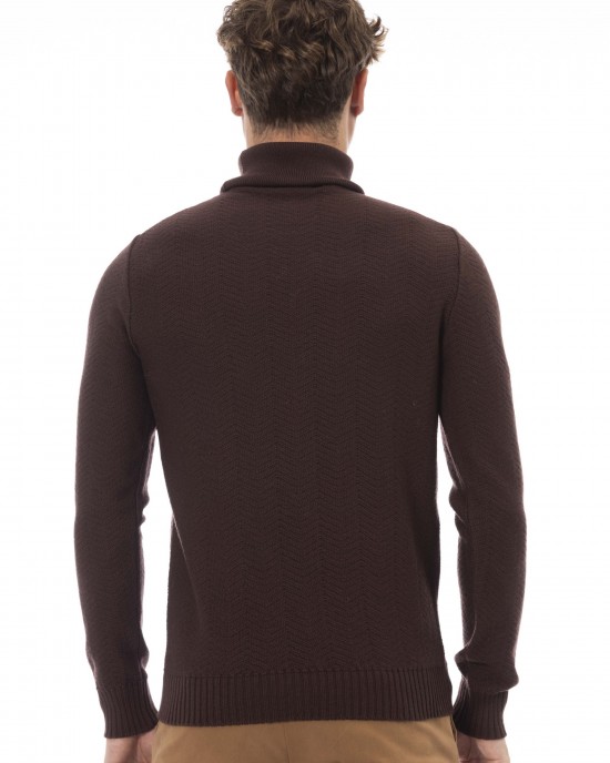 Turtleneck Sweater. Long Sleeves. Rib Collar. Cuffs And Bottom Hem. Regular Fit.