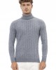 Turtleneck Sweater. Long Sleeves. Fine Rib Collar. Cuffs And Bottom Hem. Regular Fit.