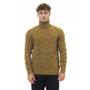 Turtleneck Sweater. Long Sleeves. Ribbed Collar. Cuffs And Bottom.