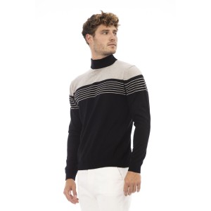 Mock Neck Sweater. Long Sleeves. Fine Rib Collar. Cuffs And Bottom Hem. Regular Fit.