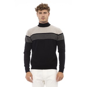 Mock Neck Sweater. Long Sleeves. Fine Rib Collar. Cuffs And Bottom Hem. Regular Fit.