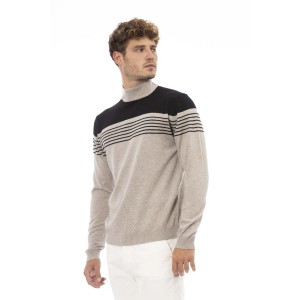 Mock Neck Sweater. Long Sleeves. Fine Rib Collar. Cuffs And Bottom Hem. Regular Fit.