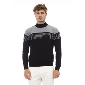 Mock Neck Sweater. Long Sleeves. Fine Rib Collar. Cuffs And Bottom Hem. Regular Fit.