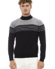 Mock Neck Sweater. Long Sleeves. Fine Rib Collar. Cuffs And Bottom Hem. Regular Fit.