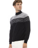 Mock Neck Sweater. Long Sleeves. Fine Rib Collar. Cuffs And Bottom Hem. Regular Fit.