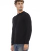 Crewneck Sweater. Long Sleeves. Fine Rib Collar. Cuffs And Bottom Hem.