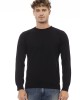 Crewneck Sweater. Long Sleeves. Fine Rib Collar. Cuffs And Bottom Hem.