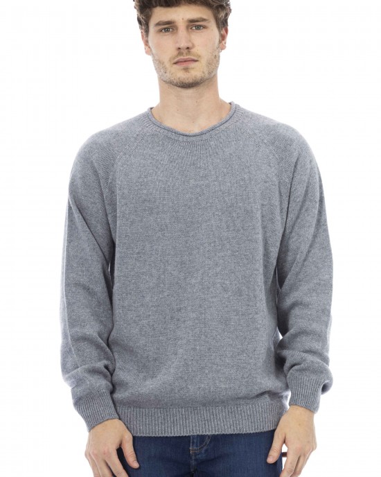 Crewneck Sweater. Long Sleeves. Ribbed Collar. Cuffs And Bottom.