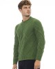 Crewneck Sweater. Long Sleeves. Ribbed Collar. Cuffs And Bottom.